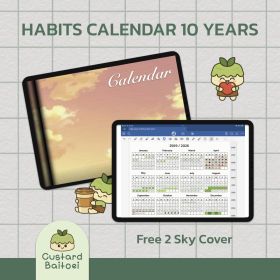 Habits Calendar 10 Years