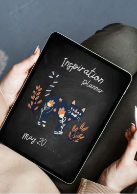 Undated Inspiration planner a digital planner series for Goodnotes