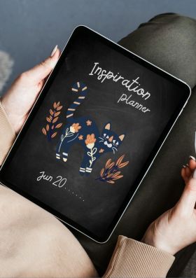 Undated Inspiration planner a digital planner series for Goodnotes
