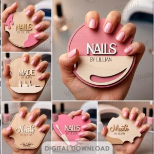 10 Nail Salon Sign SVG Bundle