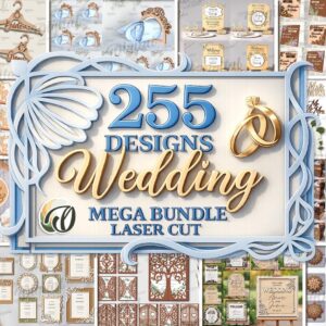 255 Wedding Laser Cut SVG Mega Bundle