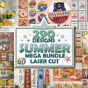 290 Summer Laser Cut SVG Mega Bundle