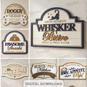 10 Pet Sign SVG Bundle